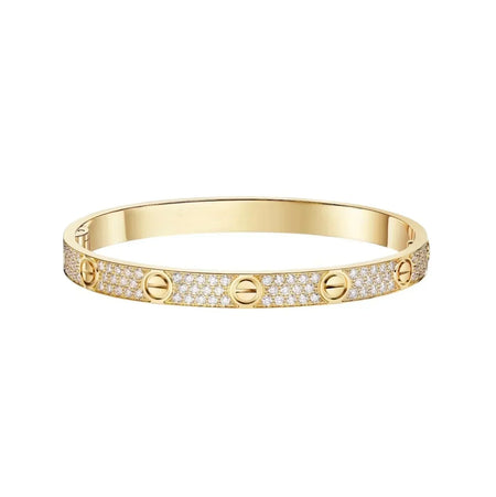 [Camiery] LOVE & JUSTE & Blue Veins Clover 5-Motif Diamond Bracelet Stack Set