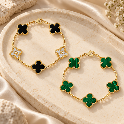 [Camiery]Clover 5 Motifs  Duo Bracelet Stack Set