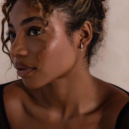 Diamond Marquise Drop Studs