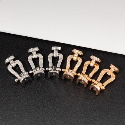 [Camiery]FORCE LARGE HORSESHOE FULL DIAMOND BRACELET ROSE GOLD