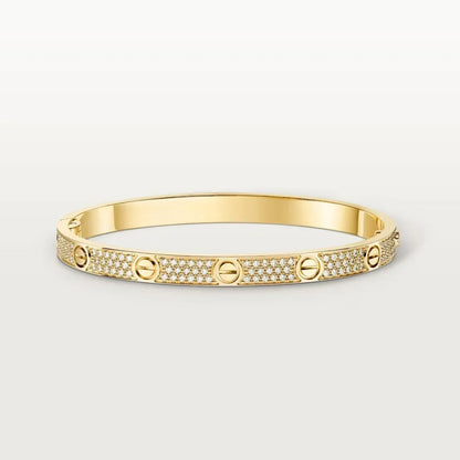 [Camiery]Clover Laser  Pulsar Stone 5-Motif & LOVE Diamond-Paved Bracelet Stack Set