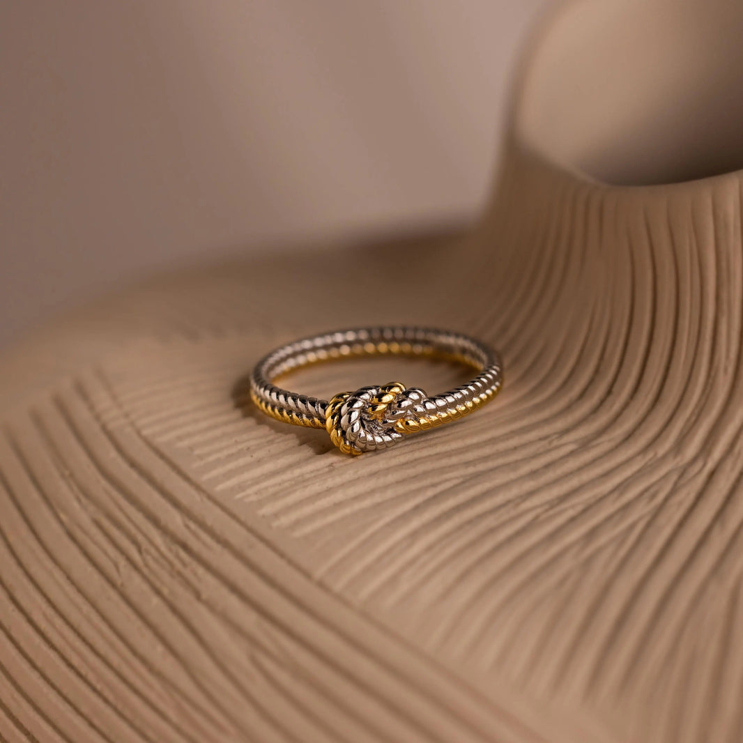 Mixed Metal Knot Ring