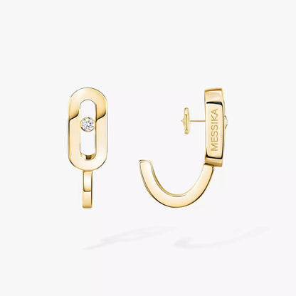 [Camiery]Diamond Mini Hoop Earrings Move Classique
