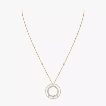 [Camiery]Move Romane Long Pave_-Set Diamond Necklace