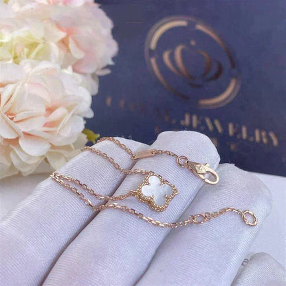 [Camiery] Clover White Mother-of-Pearl & JUSTE Bracelet Stack Set